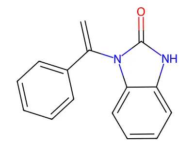 2H-Benzimidazol-2-one, 1,3-dihydro-1-(1-phenylethenyl)- structure