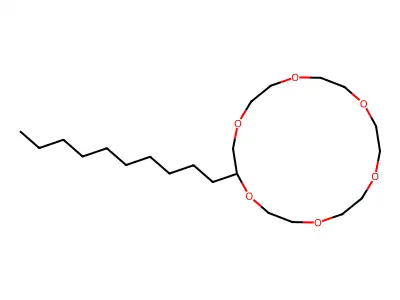 Crown ether/decyl-18-crown-6 structure