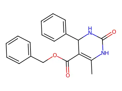 Benzyl 6-methyl-2-oxo-4-phenyl-1,2,3,4-tetrahydropyrimidine-5-carboxylate structure