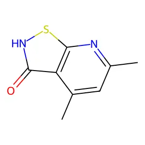 Isothiazolo(5,4-b)pyridin-3(2H)-one, 4,6-dimethyl- structure