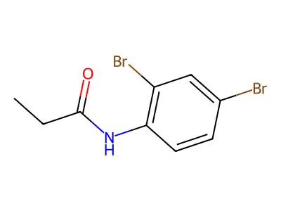 N-(2,4-dibromophenyl)propanamide structure