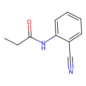 N-(2-cyanophenyl)propanamide structure