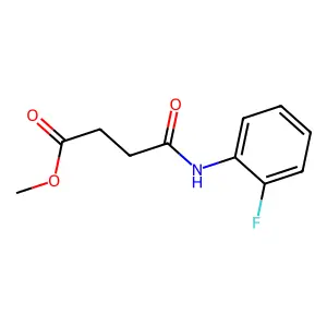 Methyl 4-[(2-fluorophenyl)amino]-4-oxobutanoate structure