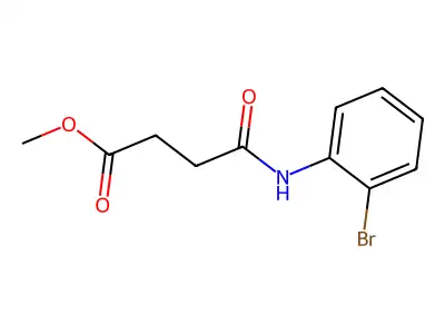 Methyl 4-(2-bromoanilino)-4-oxobutanoate structure