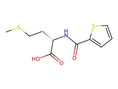 4-Methylthio-2-(2-thienylcarbonylamino)butanoic acid structure