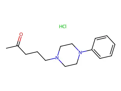5-(4-Phenyl-1-piperazinyl)pentan-2-one hydrochloride structure