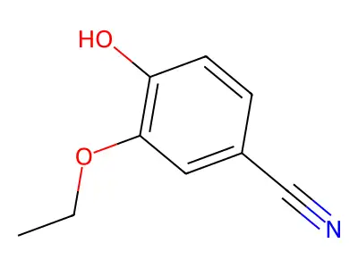 3-Ethoxy-4-hydroxybenzonitrile structure