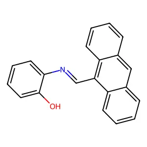 N-(9-Anthracenylmethylene)-2-hydroxyaniline structure