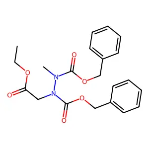 ETHYL 2-[(METHYL-PHENYLMETHOXYCARBONYL-AMINO)-PHENYLMETHOXYCARBONYL-AMINO]ACETATE structure
