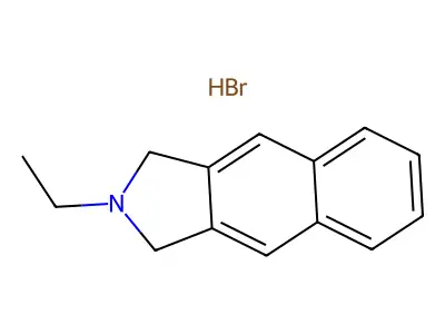 Benz(f)isoindoline, 2-ethyl-, hydrobromide structure