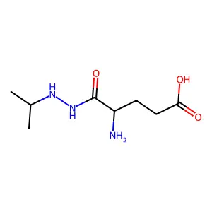 Hydrazine, 1-(L-alpha-glutamyl)-2-isopropyl- structure