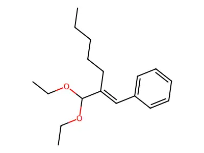 alpha-Amylcinnamaldehyde diethyl acetal structure