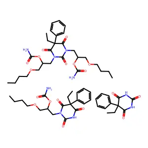 Difebarbamate mixture with febarbamate and phenobarbital structure
