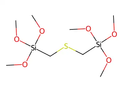 Sulfide, bis(trimethoxysilylmethyl) structure