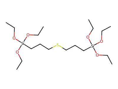 Bis(3-(triethoxysilyl)propyl) sulfide structure