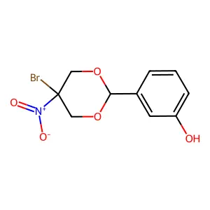 3-(5-Bromo-5-nitro-1,3-dioxan-2-yl)phenol structure