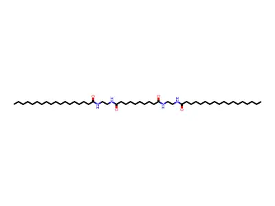 N,N'-bis(2-(2-aminoethyl)octadecanoyl)decanediamide structure