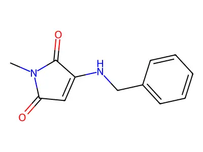 3-(benzylamino)-1-methyl-1H-pyrrole-2,5-dione structure