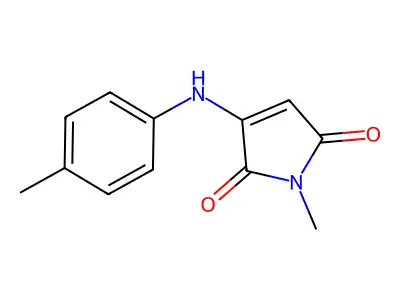 1-methyl-3-(p-tolylamino)-1H-pyrrole-2,5-dione structure