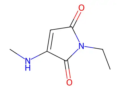 1-Ethyl-3-(methylamino)-1H-pyrrole-2,5-dione structure