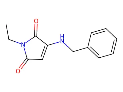 3-(Benzylamino)-1-ethyl-1H-pyrrole-2,5-dione structure