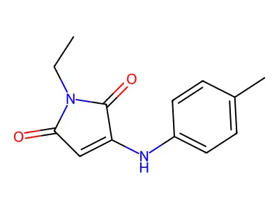 1-Ethyl-3-(p-tolylamino)-1H-pyrrole-2,5-dione structure