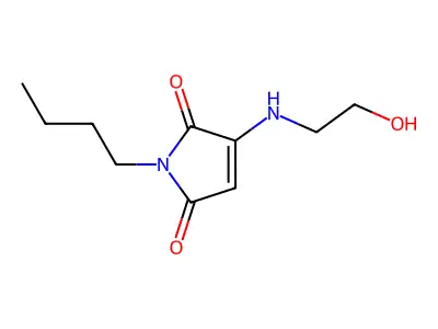 1-Butyl-3-((2-hydroxyethyl)amino)-1H-pyrrole-2,5-dione structure