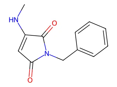 1-Benzyl-3-(methylamino)pyrrole-2,5-dione structure