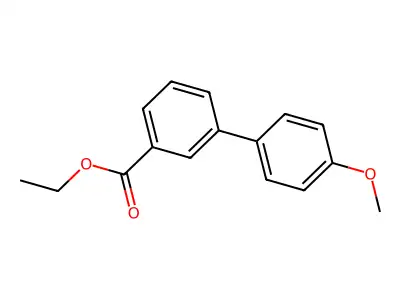 Ethyl 3-(4-methoxyphenyl)benzoate structure