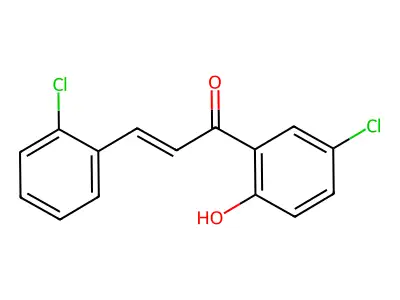 1-(5-Chloro-2-hydroxyphenyl)-3-(2-chlorophenyl)prop-2-en-1-one structure