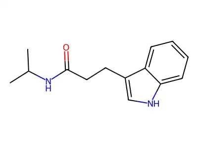 3-(1H-indol-3-yl)-N-isopropylpropanamide structure