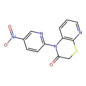 1H-Pyrido(2,3-b)(1,4)thiazin-2(3H)-one, 1-(5-nitro-2-pyridinyl)- structure