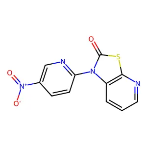 1-(5-(Hydroxy(oxido)amino)-2-pyridinyl)(1,3)thiazolo(5,4-b)pyridin-2(1H)-one structure