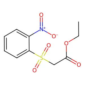 Ethyl [(2-nitrophenyl)sulfonyl]acetate structure
