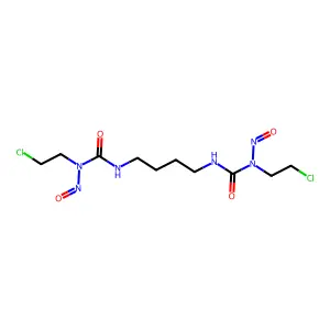 Urea, 1,1'-tetramethylenebis(3-(2-chloroethyl)-3-nitroso- structure