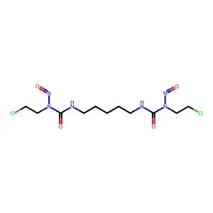 Urea, 1,1'-pentamethylenebis(3-(2-chloroethyl)-3-nitroso- structure