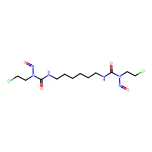 Urea, 1,1'-hexamethylenebis(3-(2-chloroethyl)-3-nitroso- structure