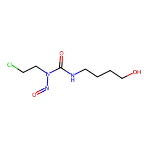 Urea, 1-(2-chloroethyl)-3-(4-hydroxybutyl)-1-nitroso- structure