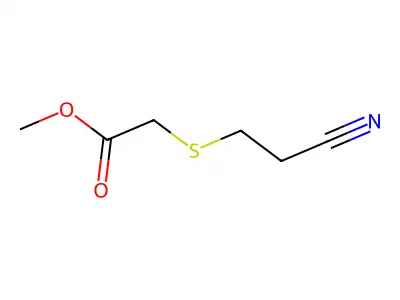Methyl 2-[(2-cyanoethyl)thio]acetate structure