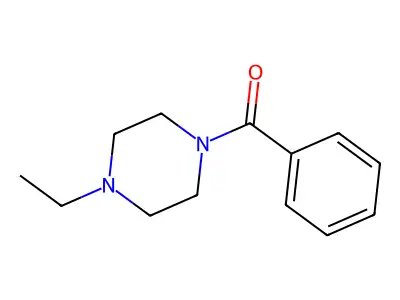 1-Benzoyl-4-ethylpiperazine structure