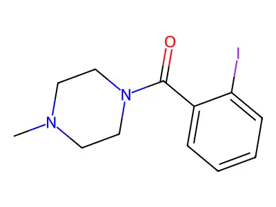 Piperazine, 1-(2-iodobenzoyl)-4-methyl- structure