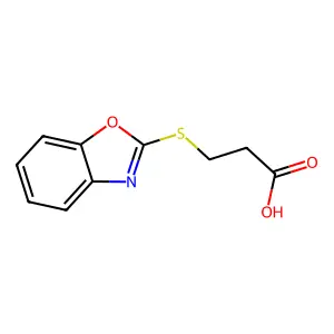3-(1,3-Benzoxazol-2-ylsulfanyl)propanoic acid structure