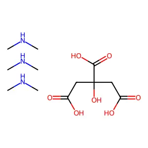 三(二甲胺)柠檬酸盐 structure