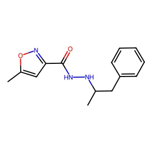 3-Isoxazolecarboxylic acid, 5-methyl-, 2-(alpha-methylphenethyl)hydrazide structure