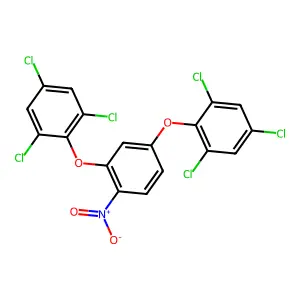 Benzene, 1-nitro-2,4-bis(2,4,6-trichlorophenoxy)- structure