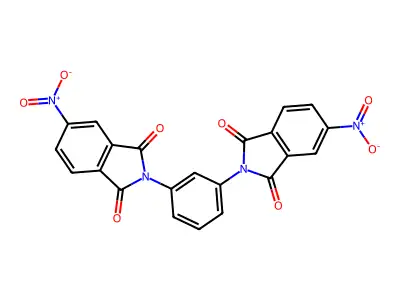 2,2'-(1,3-Phenylene)bis(5-nitro-1H-isoindole-1,3(2H)-dione) structure