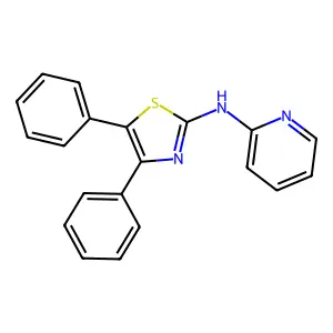N-(4,5-diphenyl-1,3-thiazol-2-yl)-2-pyridinamine structure