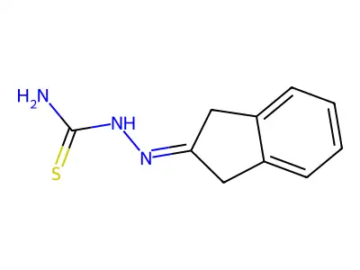 (1,3-Dihydroinden-2-ylideneamino)thiourea structure