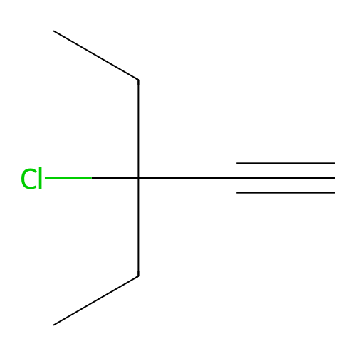 3-Chloro-3-ethylpent-1-yne structure