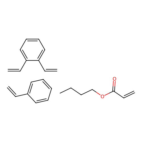 2-Propenoic acid, butyl ester, polymer with diethenylbenzene and ethenylbenzene structure